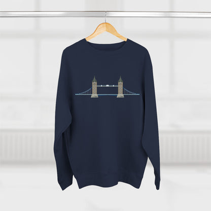 Unisex Crewneck Sweatshirt - Tower Bridge - Iconic London Landmark