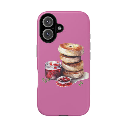 Cute Bagel Phone Case, Tough Cases for Food Lovers, Unique Gifts for Foodies, Phone Accessories for Breakfast Lovers, Fun and Stylish Cases
