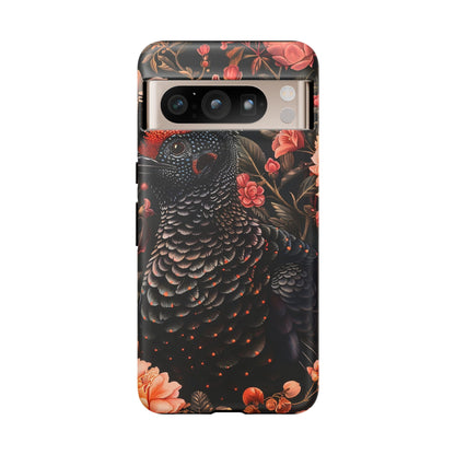 Tough Cases: Floral Design Phone Case, Stylish Protection for Your Phone, Unique Gift for Bird Lovers, Vibrant Floral Art, [...]
