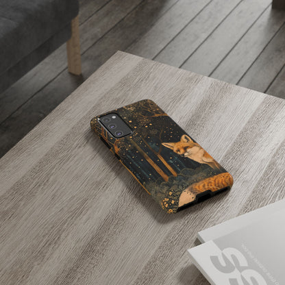 Fox Forest Phone Case, Cool Tough Case for Animal Lovers, Nature Themed Accessory, Unique Gifts for Her, Wildlife Protection