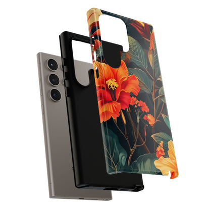 Tough Floral Phone Case | Tropical Vibe, Gift for Nature Lovers, Summer Beach Accessory, Floral Pattern, Trendy Phone Accessories