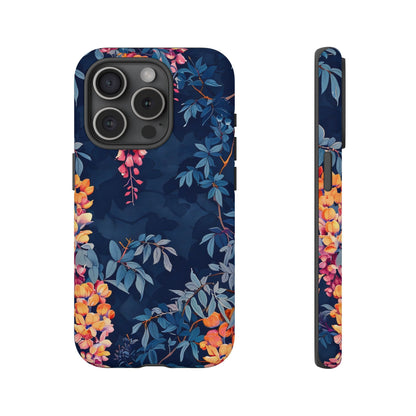 Floral iPhone Case, Tough Phone Cover, Gift for Her, Nature Lover Accessory, Spring Decor, Unique Floral Design