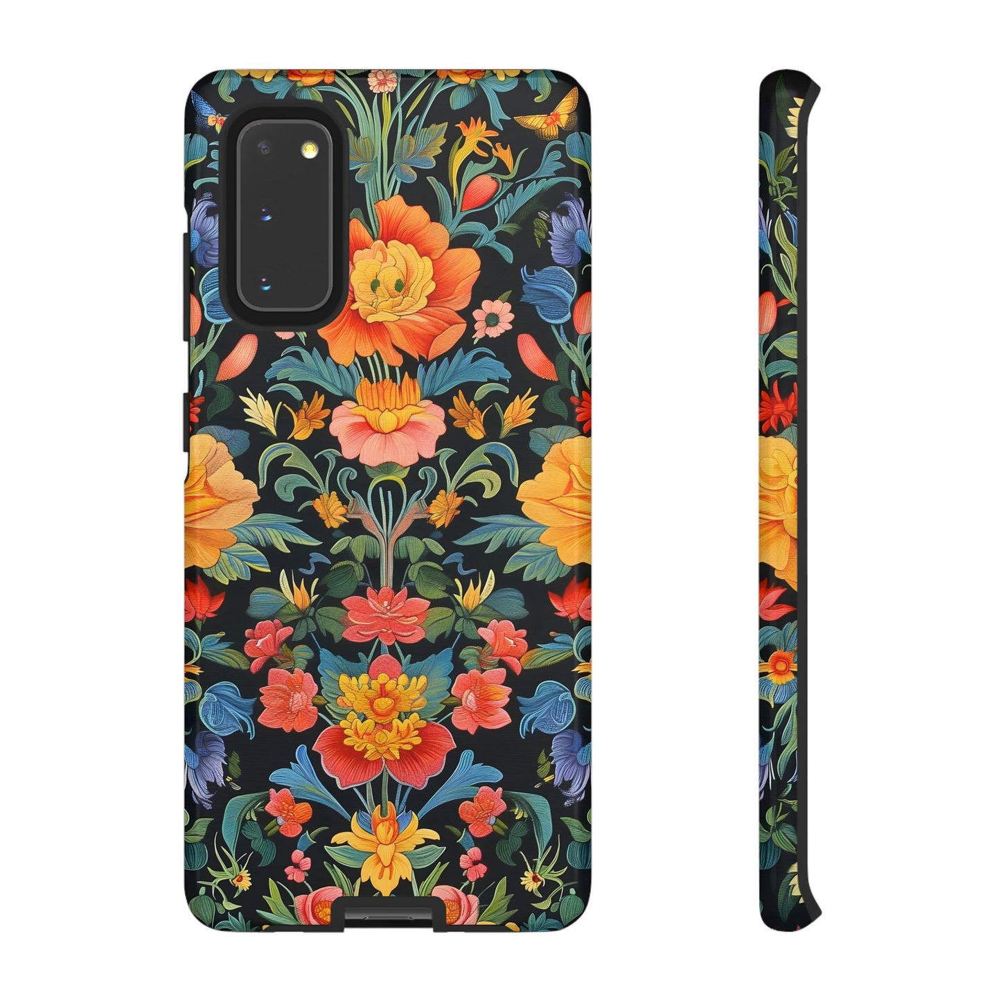 Floral Phone Case - Tough Cases, Flower Pattern Phone Cover, Nature Lover Gift, Stylish Protective Case, Colorful Floral Design