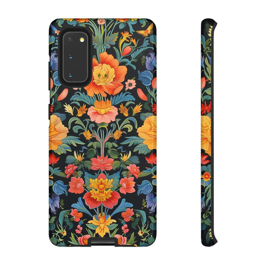 Floral Phone Case - Tough Cases, Flower Pattern Phone Cover, Nature Lover Gift, Stylish Protective Case, Colorful Floral Design