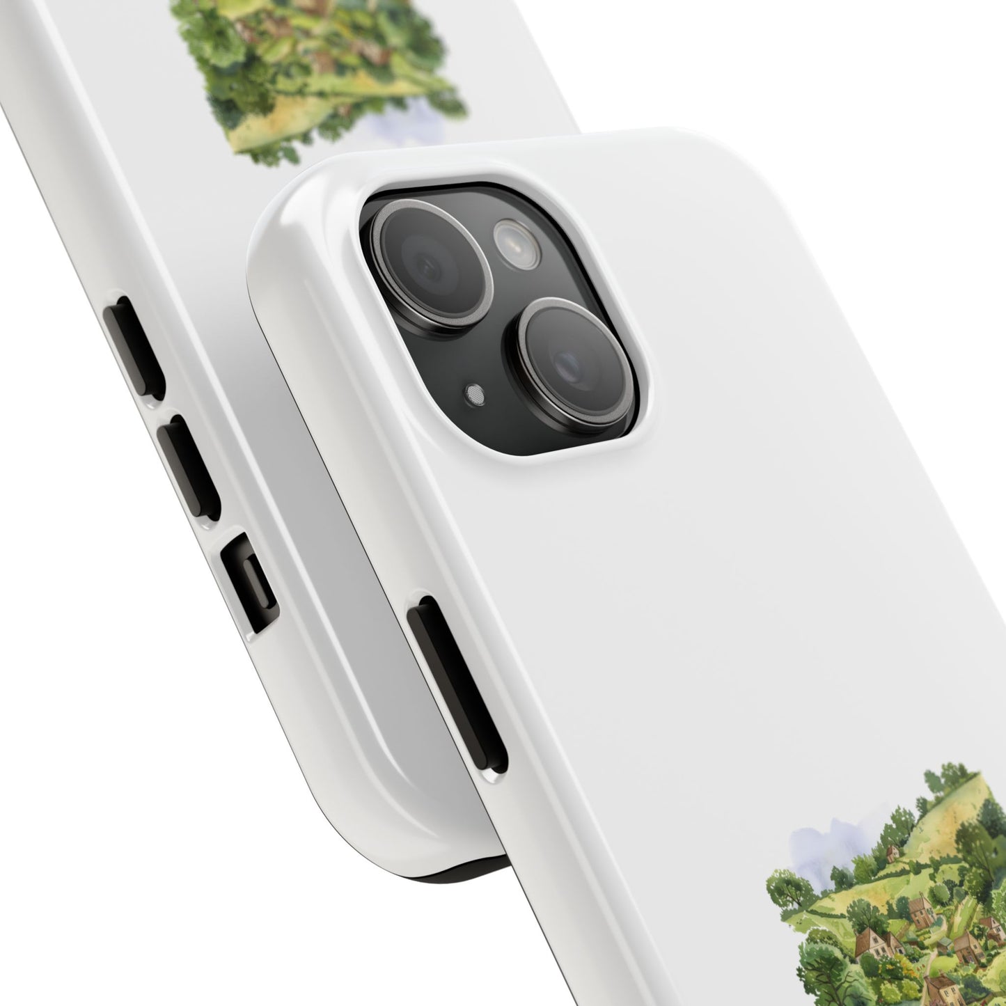 Charming Village Art Phone Cases, Durable Tough Cases for Nature Lovers, Eco-Friendly Gift, Phone Accessories for Holidays
