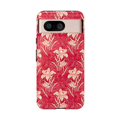 Floral Tough Phone Case - Durable, Stylish Accessory, Perfect Gift for Her, Floral Pattern, Customizable, Ideal for Daily Use