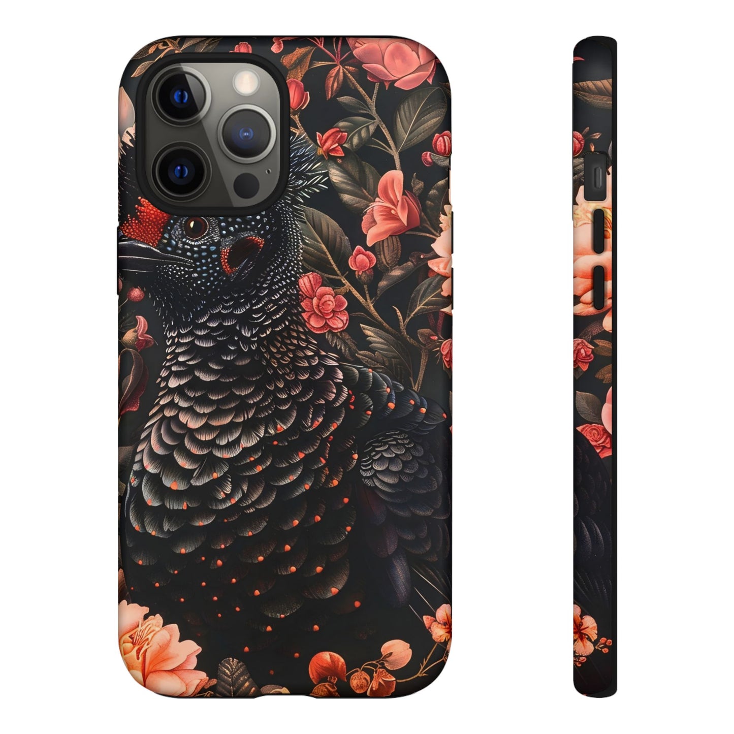 Tough Cases: Floral Design Phone Case, Stylish Protection for Your Phone, Unique Gift for Bird Lovers, Vibrant Floral Art, [...]