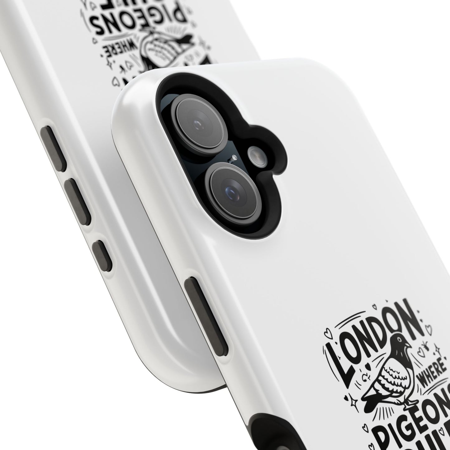 London Pigeons Rule Magnetic Tough Cases - Stylish Phone Protection for City Lovers