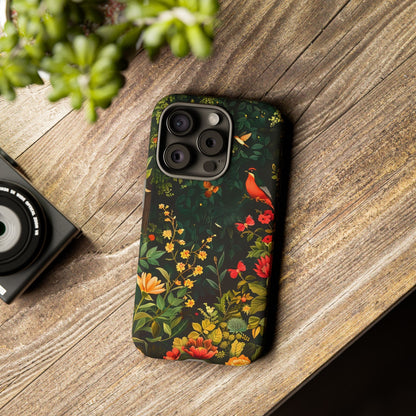Floral Tough Phone Case, Nature-Inspired Design, Ideal for Garden Lovers, Gift for Birthdays, Christmas, Eco-Friendly Accessory