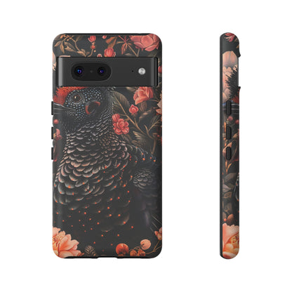 Tough Cases: Floral Design Phone Case, Stylish Protection for Your Phone, Unique Gift for Bird Lovers, Vibrant Floral Art, [...]
