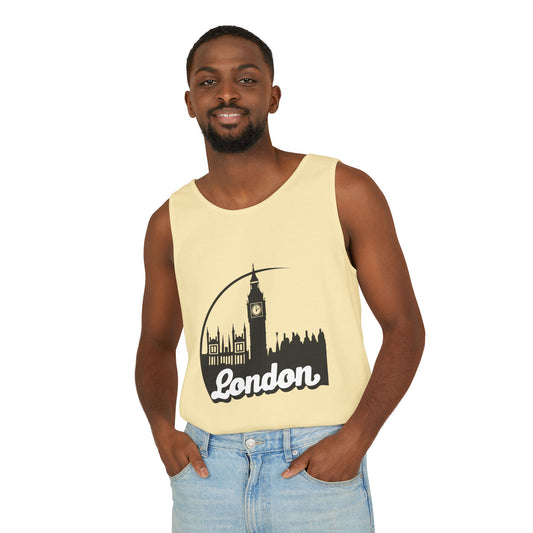 Unisex Garment-Dyed Tank Top - Love London