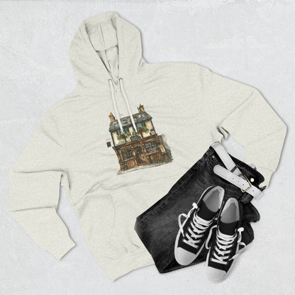 Three-Panel Fleece Hoodie - Nestled in Nature - British Village House