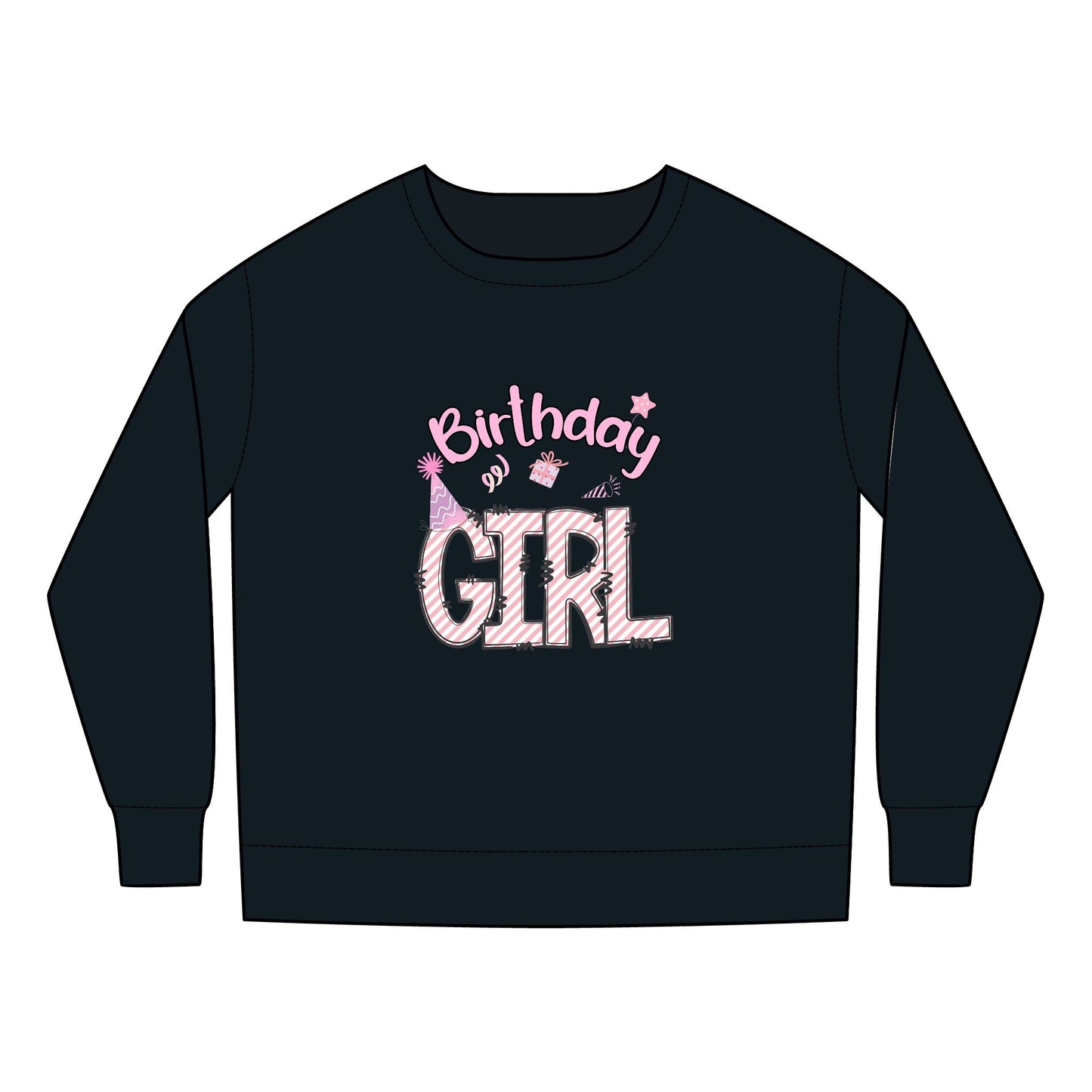 Toddler Sweatshirt - Animal Print Birthday Girl Sublimation Design - Cute Kids' Birthday Gift