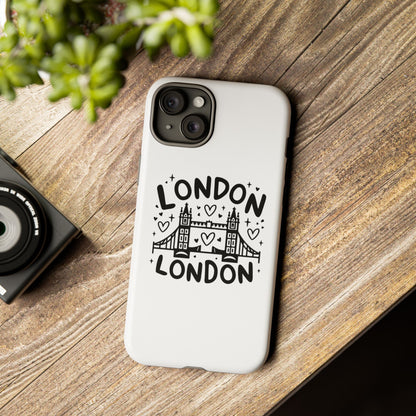 Love London Bridge Phone Case, Tough Cases for London Lovers, Cute Protection, Travel Gift, Phone Accessory, Design with Love