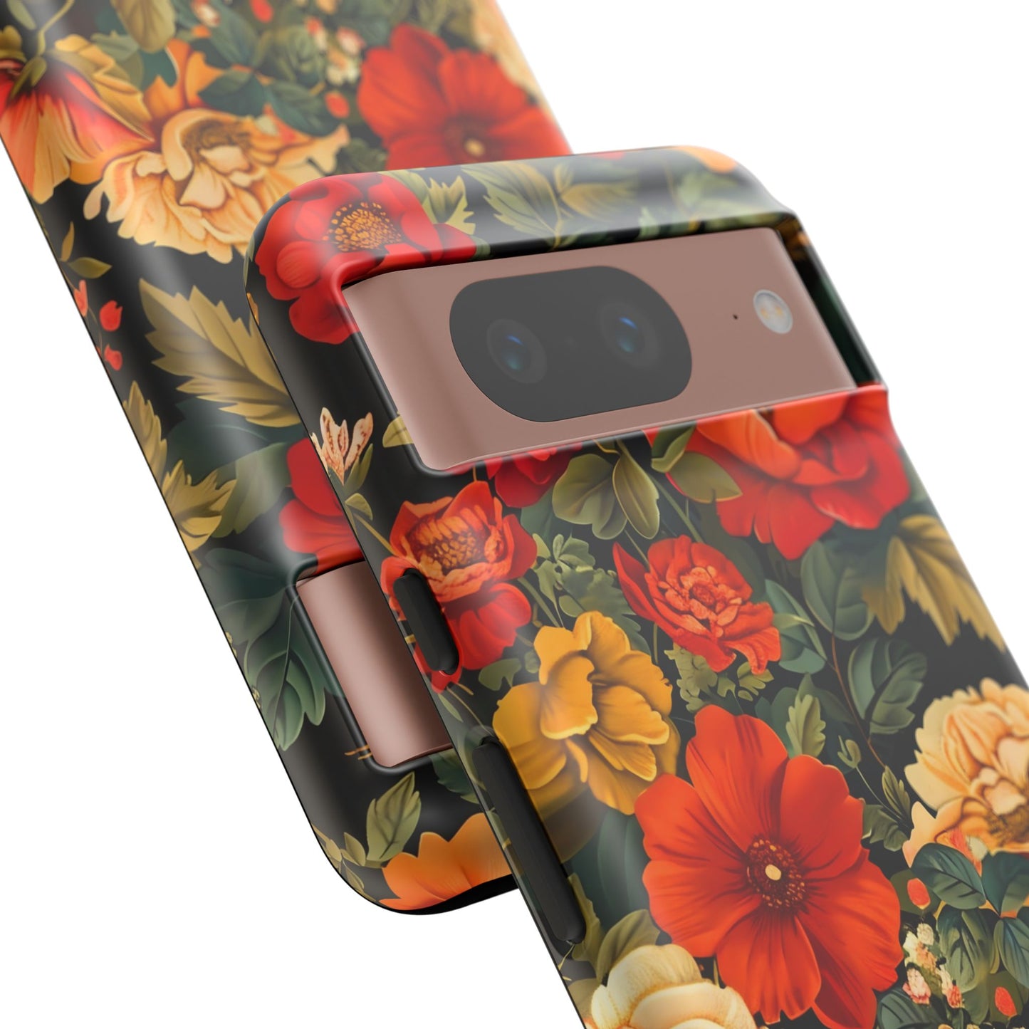 Floral Phone Case, Tough Cases, Decorative Tech Accessories, Gift for Her, Nature Lover Gift, Boho Style Case, Spring Floral Cover