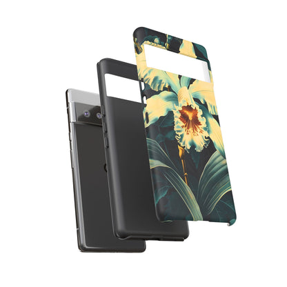 Floral Phone Case - Tough Cases with Orchid Design, Durable Smartphone Cover for Nature Lovers, Floral Gift for Her, Botanical [...]