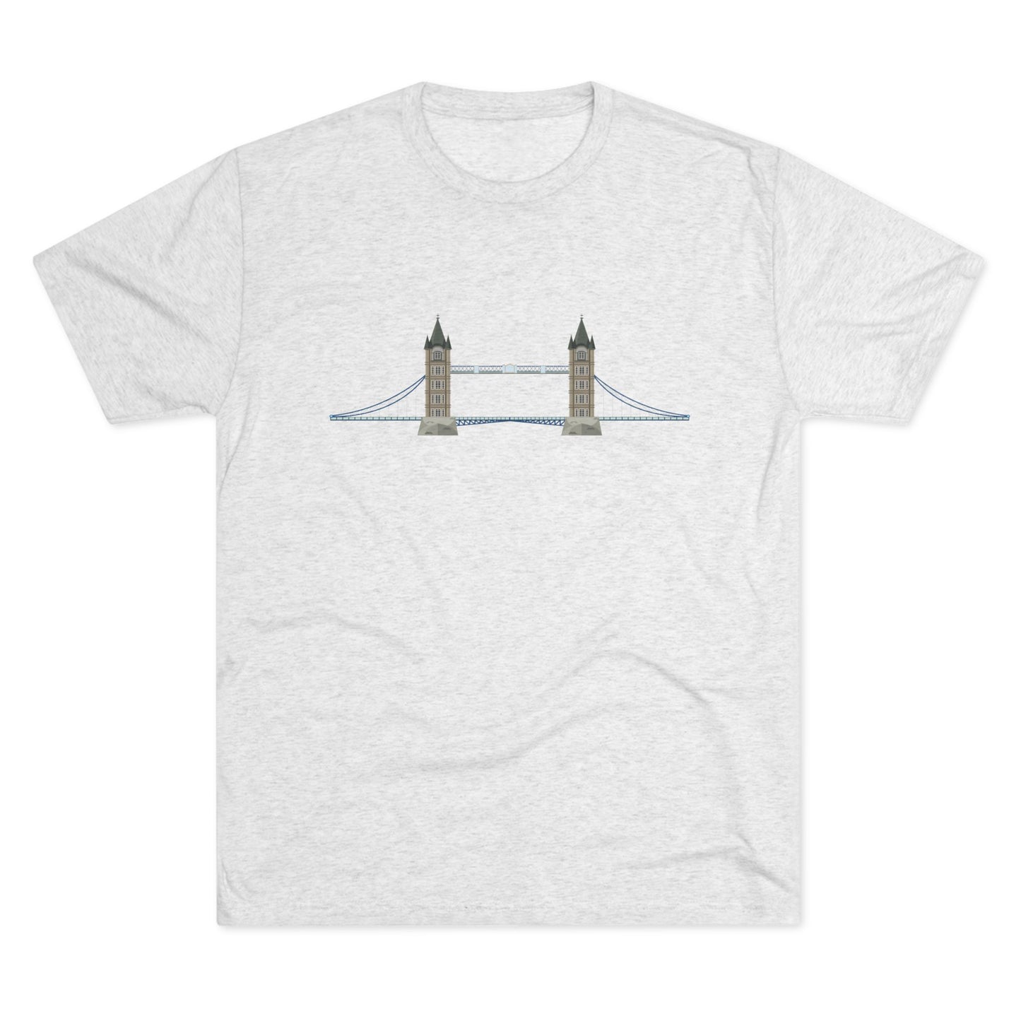 Tower Bridge - Iconic London Trendy Unisex Tri-Blend Crew Tee