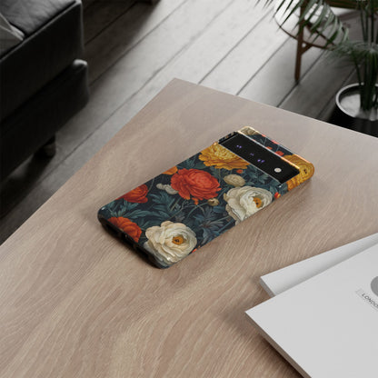 Floral Tough Case for Phones | Durable Floral Phone Cover, Boho Chic, Unique Gift for Her, Phone Protection, Flower Design