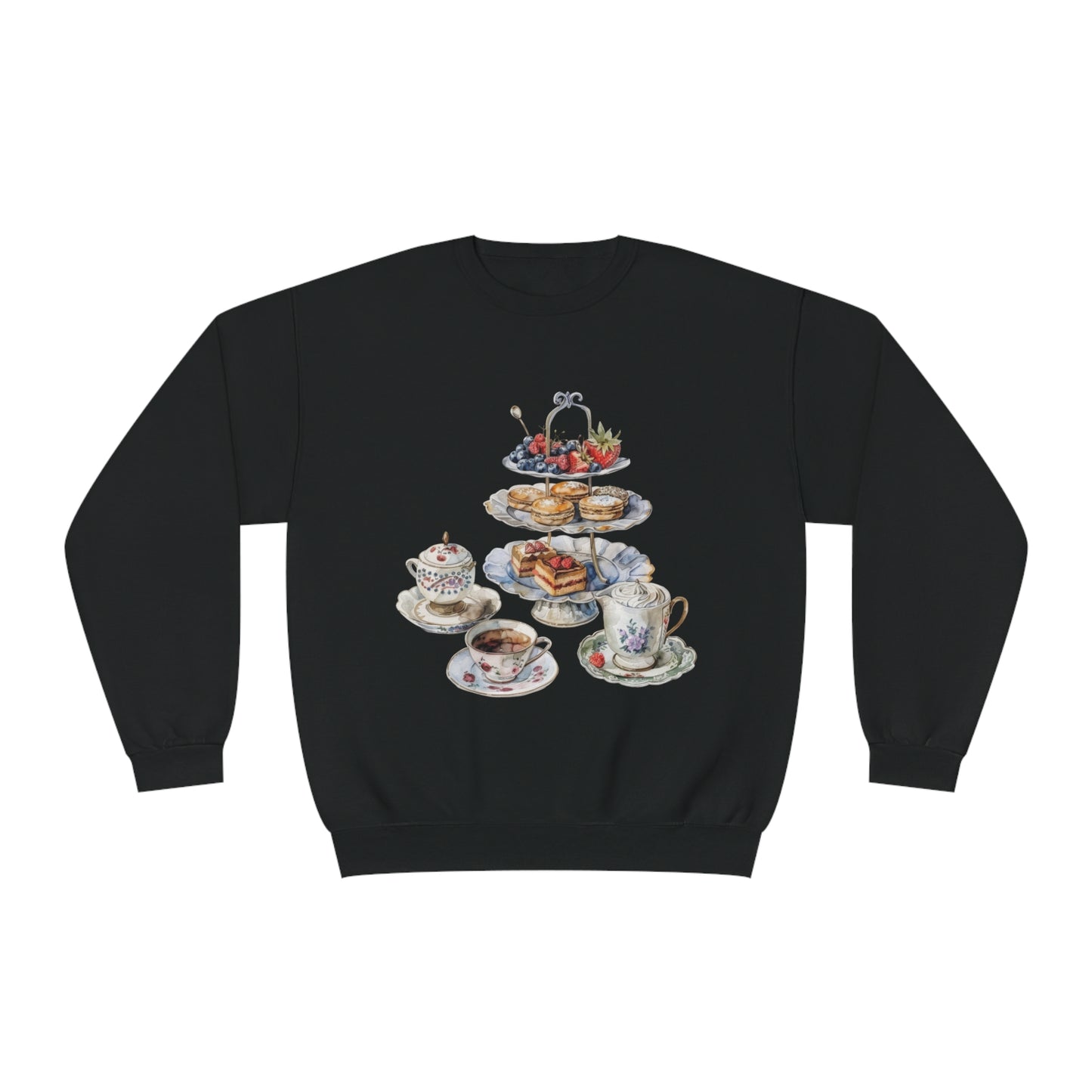 Unisex NuBlend® Crewneck Sweatshirt - British Royal Feast Opulent Dining Fit for Royalty