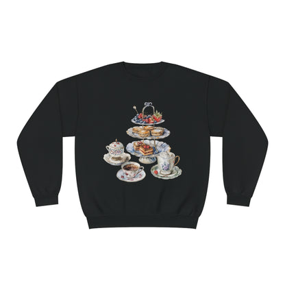 Unisex NuBlend® Crewneck Sweatshirt - British Royal Feast Opulent Dining Fit for Royalty