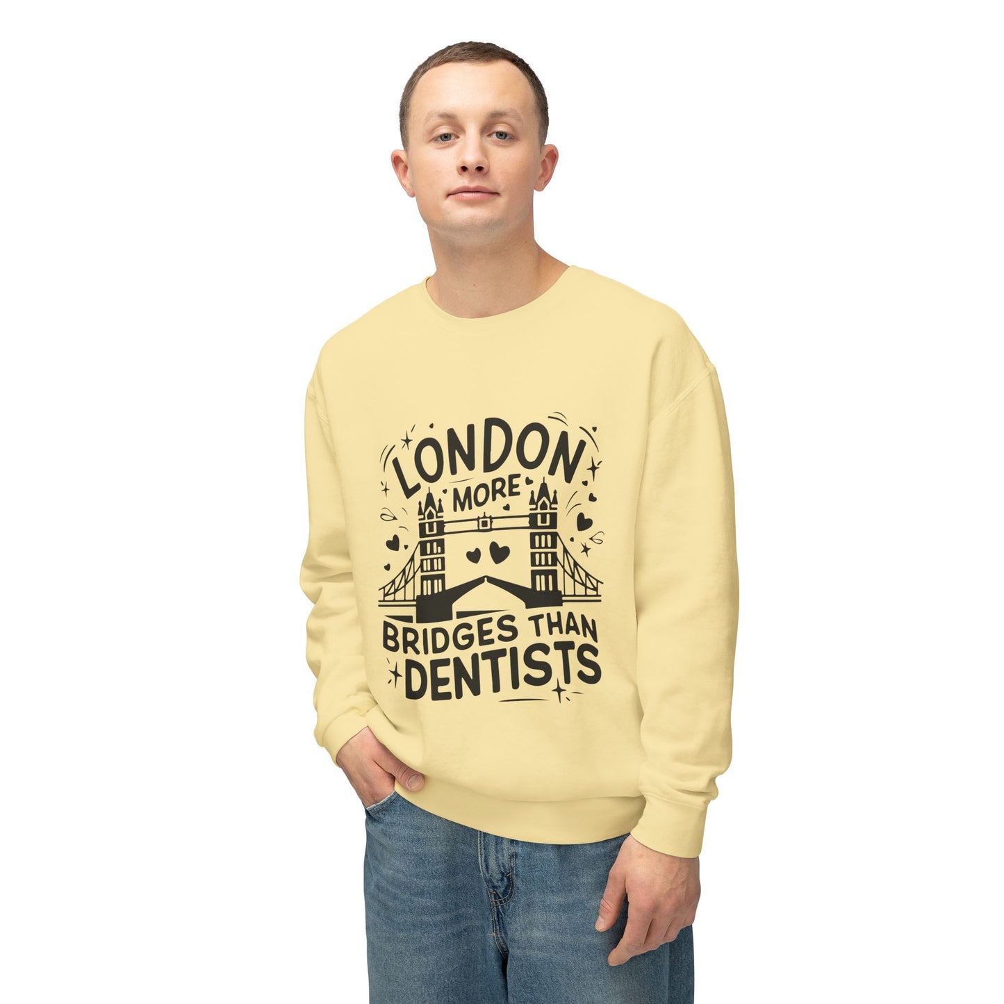 Unisex Lightweight Crewneck Sweatshirt - London is having more Bridges