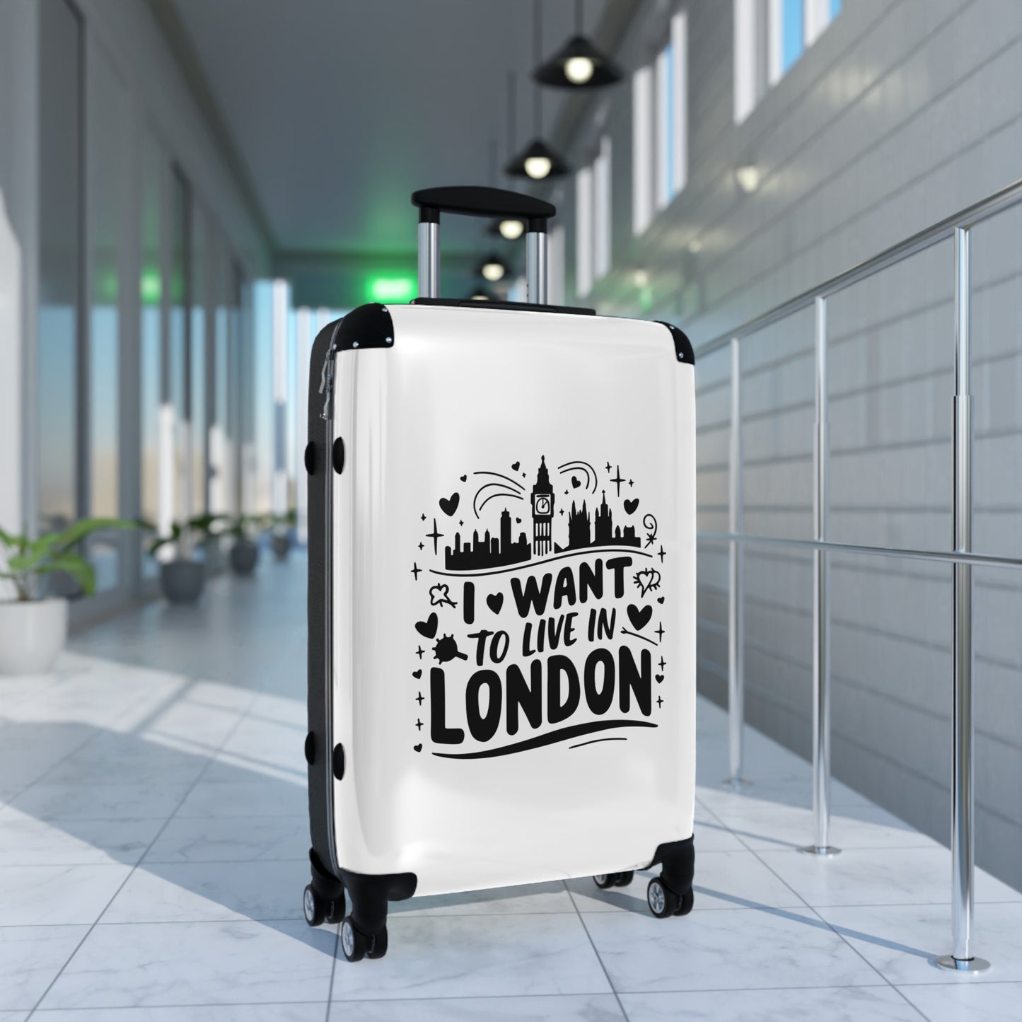 I want to live in London - Suitcase