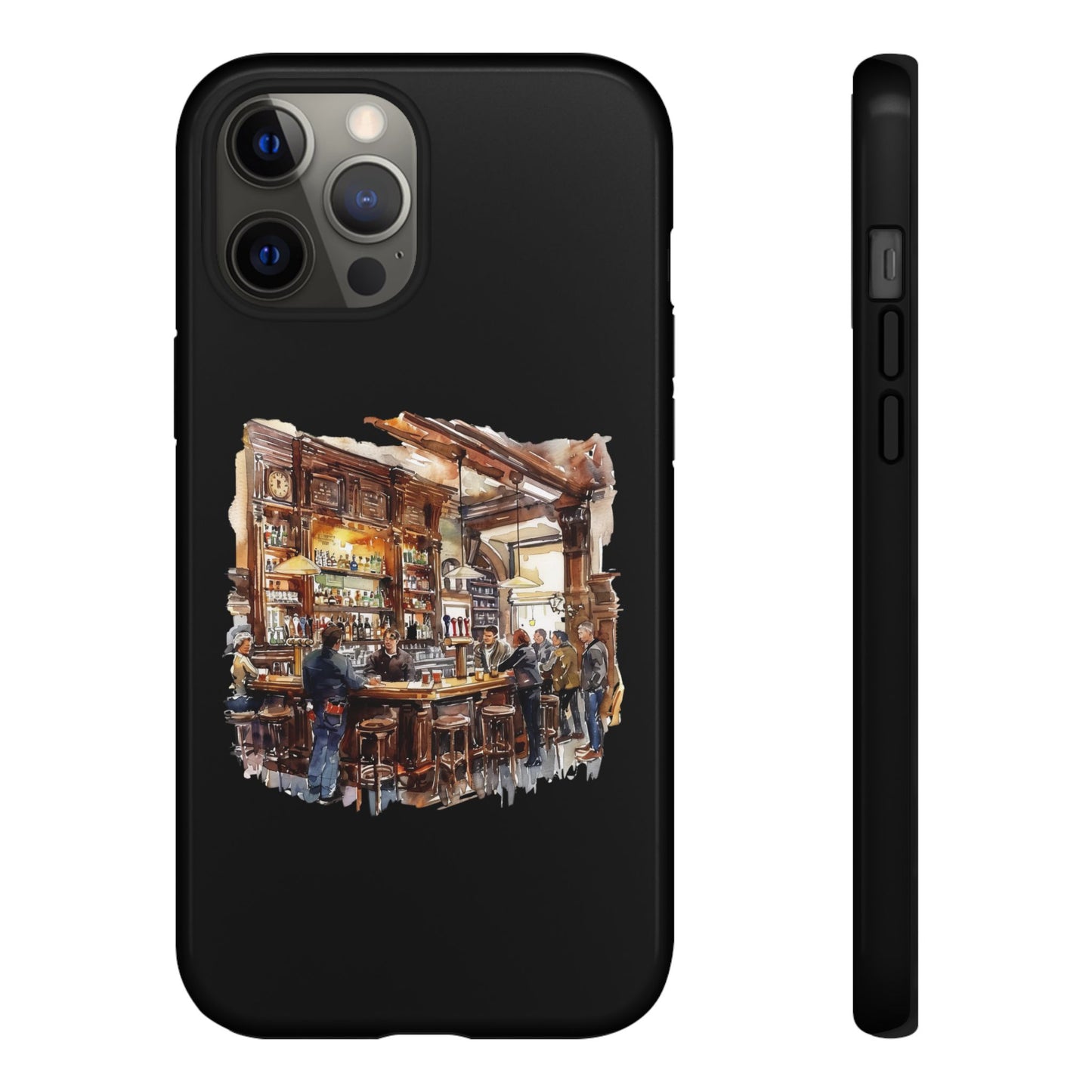 Artistic Phone Case - Cozy Pub Vibe, Trendy Smartphone Accessory, Gift for Friends, Modern Design, Durable Protection