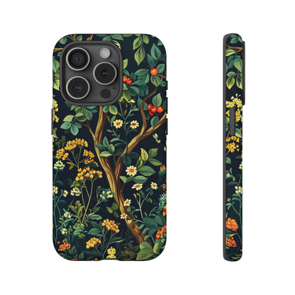 Floral iPhone Case, Nature Inspired Tough Case, Botanical Phone Cover, Eco-Friendly Gift, Unique Floral Design
