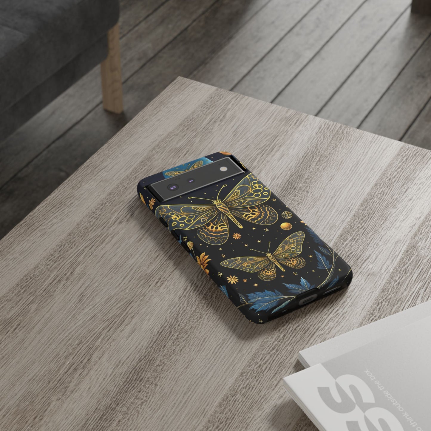 Butterfly Galaxy Phone Case | Tough Cases for Nature Lovers, Unique Phone Covers, Gift for Her, Boho Style, Floral Design