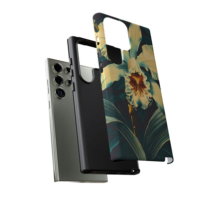 Floral Phone Case - Tough Cases with Orchid Design, Durable Smartphone Cover for Nature Lovers, Floral Gift for Her, Botanical [...]