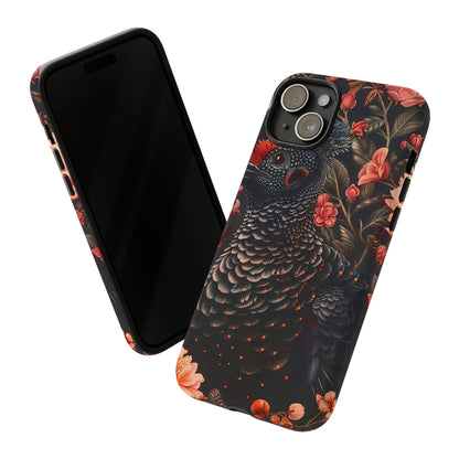 Tough Cases: Floral Design Phone Case, Stylish Protection for Your Phone, Unique Gift for Bird Lovers, Vibrant Floral Art, [...]