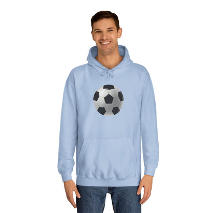 Dynamic Football Design - Sports Passion and Energetic Unisex College Hoodie