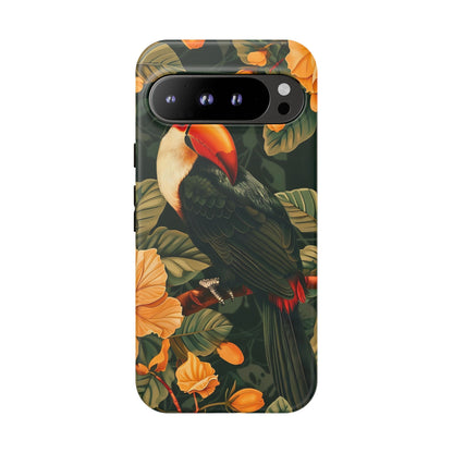 Tropical Toucan Phone Case, Exotic Bird Cover, Nature Lover Gift, Eco-Friendly Design, Customizable Tech Accessory