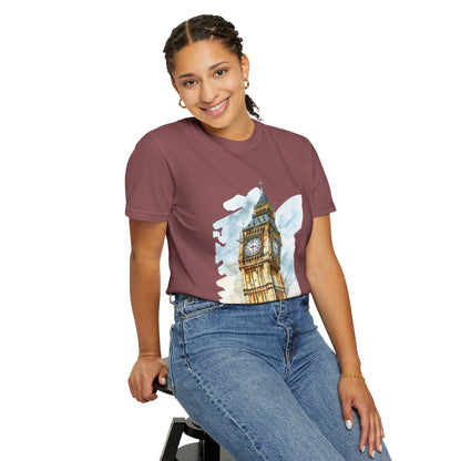 Unisex Garment-Dyed T-shirt - Big Ben - The Heartbeat of London