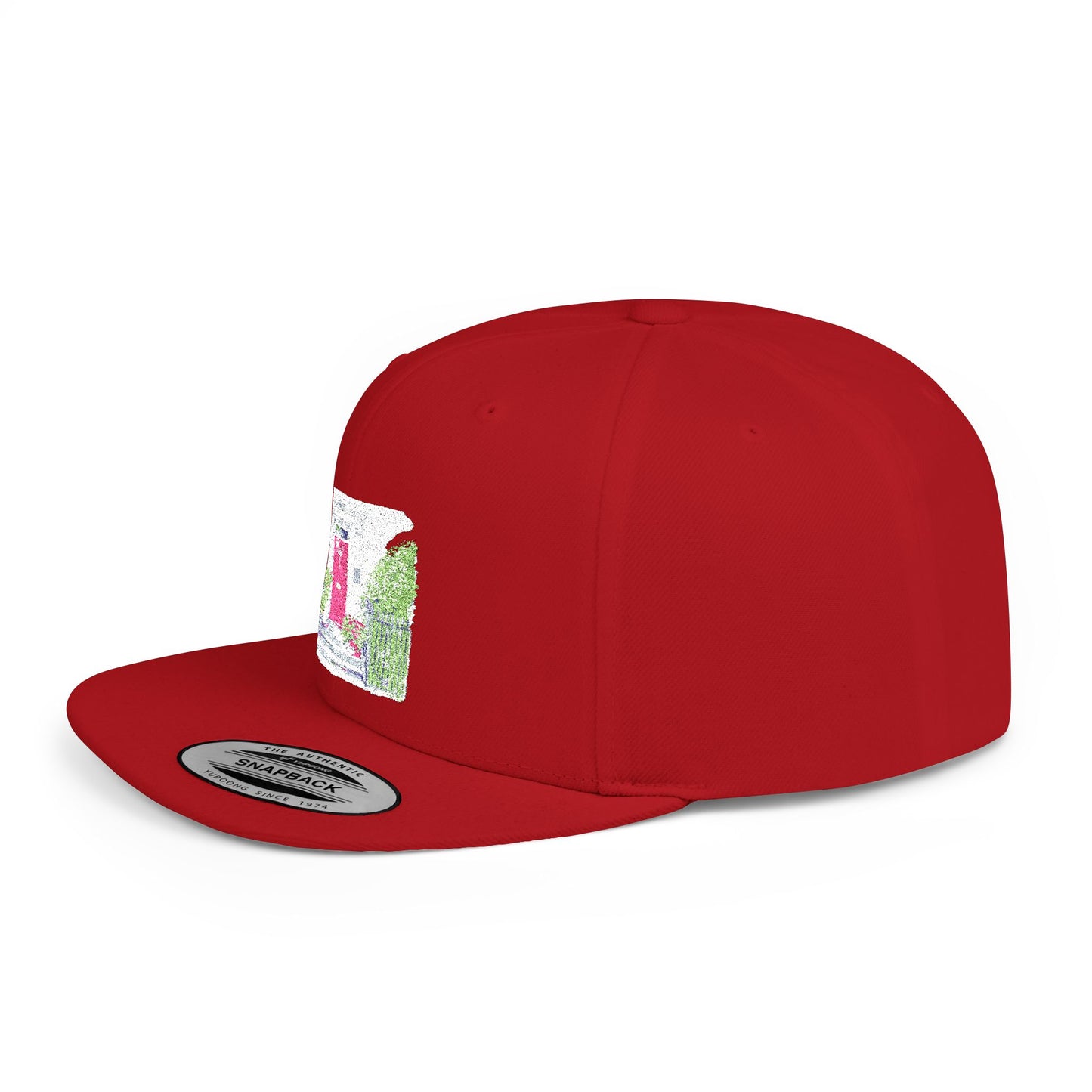 English Countryside Landscape Flat Bill Snapback