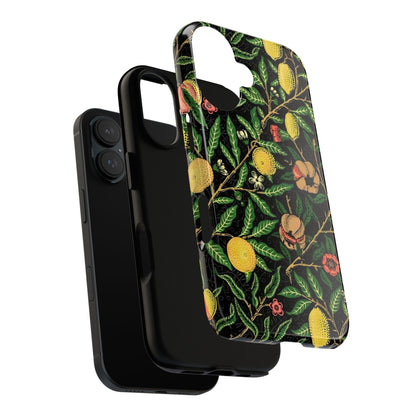 Tough Cases Phone Case, Floral Phone Cover, Tough Phone Protection, Gift for Plant Lovers, Black Background, Eco-Friendly Design