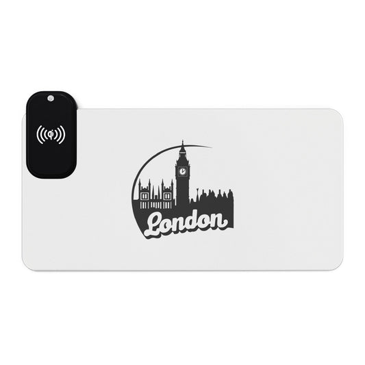 Wireless Charging Gaming Mouse Pad, LED Desk Mat, Modern Gaming Decor, Office Accessories, Gift for Gamers, Home Office Essentials, [...]