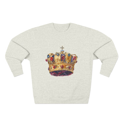 Unisex Crewneck Sweatshirt - Classy British Royal Crown