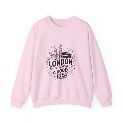 Unisex Heavy Blend™ Crewneck Sweatshirt Lightweight - London is always a best Idea