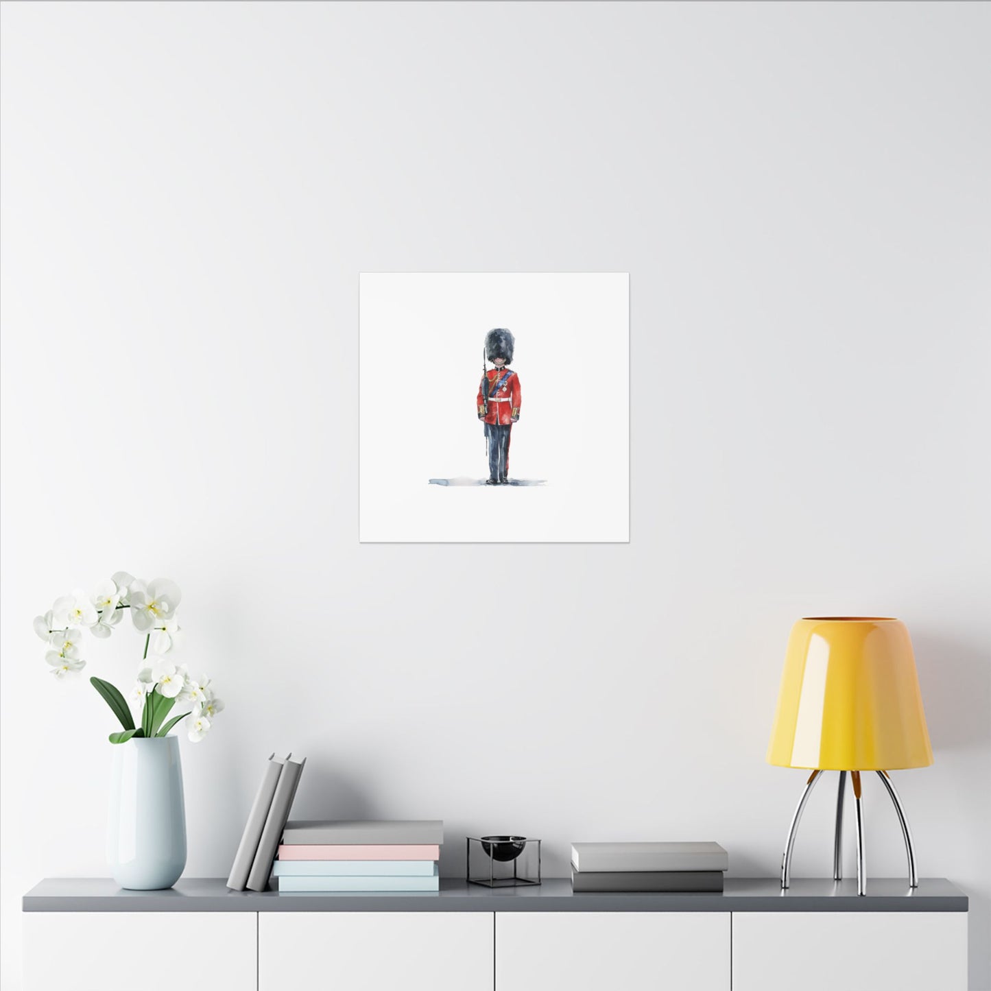 Royal Guard Canvas Art Print, British Soldier Wall Decor, Home Decoration, Gift for History Lovers, Art for Offices, Unique Wall Gallery