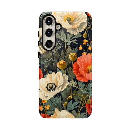 Floral Phone Case, Tough Cases with Botanical Design, Flower Protection Case, Gift for Nature Lovers, Eco-Friendly Mobile Cover