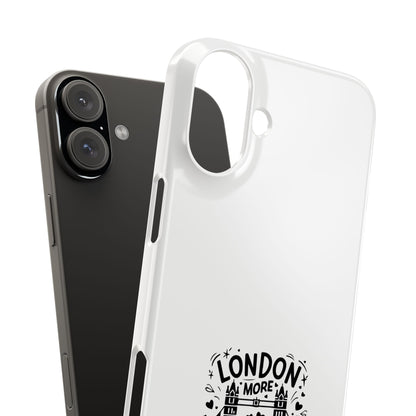 London-Themed Phone Case | Slim Phone Cases, Travel Accessories, Gift for London Lovers, Unique Phone Cover, Fun Design, Typography Art