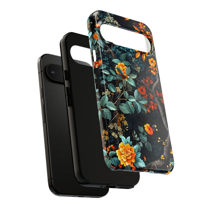 Floral Phone Case | Tough Cases, Protective Cover, Gift for Her, Autumn Vibes, Floral Phone Accessory, Unique Design