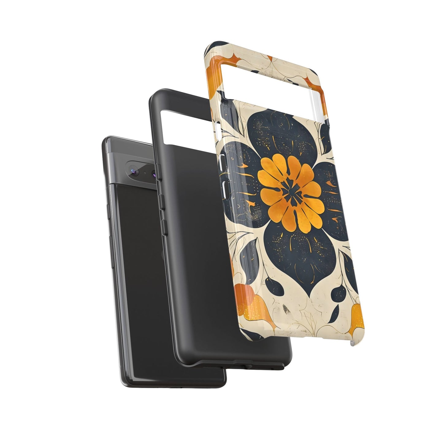 Floral Phone Case - Tough Cases, Botanical iPhone Cover, Vintage Flower Design, Durable Smartphone Protection, Unique Gift Idea