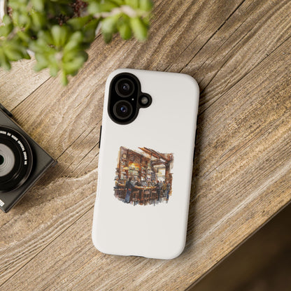 Artistic Phone Case - Cozy Pub Design