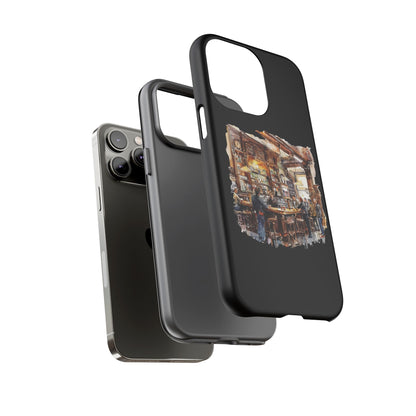 Artistic Phone Case - Cozy Pub Vibe, Trendy Smartphone Accessory, Gift for Friends, Modern Design, Durable Protection