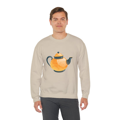 Unisex Heavy Blend™ Crewneck Sweatshirt Trendy - Classic British Tea Kettle