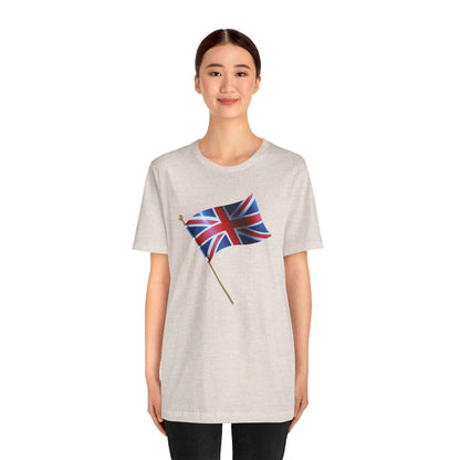 Unisex Jersey Short Sleeve Tee - Classic UK Flag Design - Union Jack Symbol