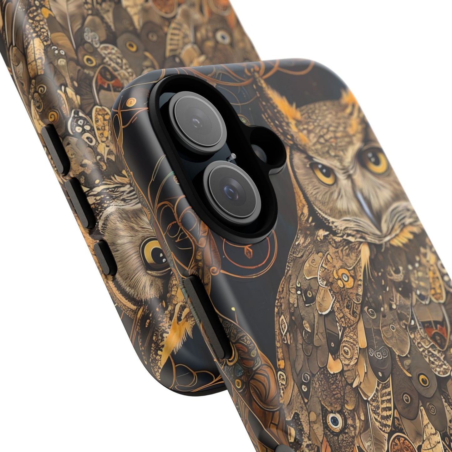 Owl Phone Case, Tough Cases for Nature Lovers, Artistic Owl Design, Bird Phone Cover, Unique Gift for Wildlife Enthusiasts