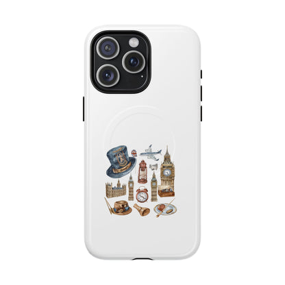 London Adventure Tough Magnetic Phone Case, Gift for Travelers, Unique Design, Travel Accessories, Holiday Present, Custom Phone Cover